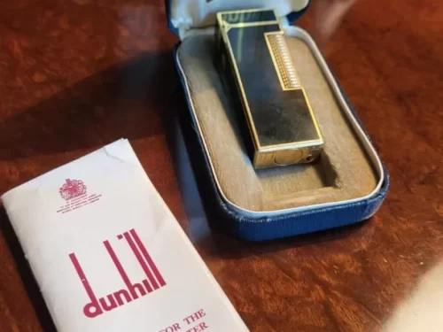 Dunhill Rollagas tortoise lacquer and gold finish (1976)